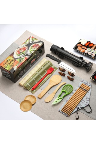 Jian Fan Japonya Sushi Yapım Seti 1 Siyah