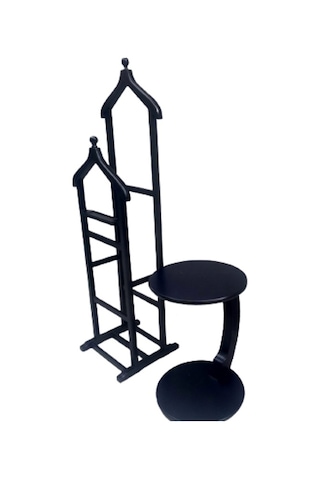 Bengimobilya Dilsiz Uşak C Ufo Takım, Model Parlak Siyah Lake Boya, Çift Tepel