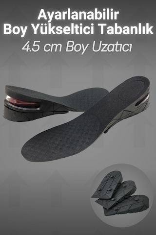 Dopar Boy Uzatıcı Tabanlık 2 Katlı Ayarlanabilir 4.5 Cm Boy Yükseltici İç Taban 35-45