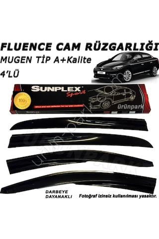 Renault Fluence Cam Rüzgaarlığı 4Lü Mugen 2009-2016 Arası Sunplex