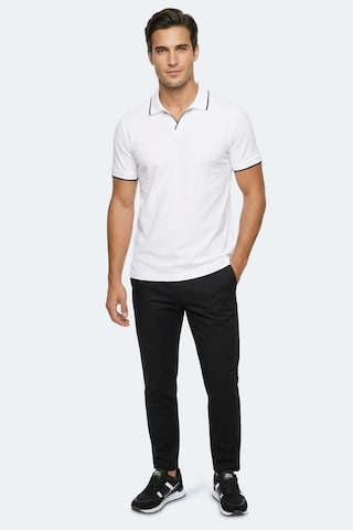 Slazenger Zıther Erkek Polo Yaka Beyaz Tişört
