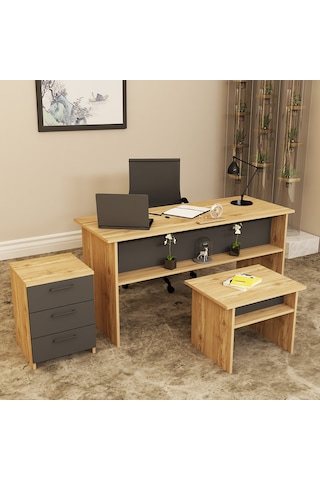 KALENDER DEKOR MERKÜR-1-2-3 OFİS BÜRO MASASI TAKIMI MRK06