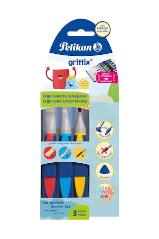 Pelikan Griffix Suluboya Fırça Seti 3lü
