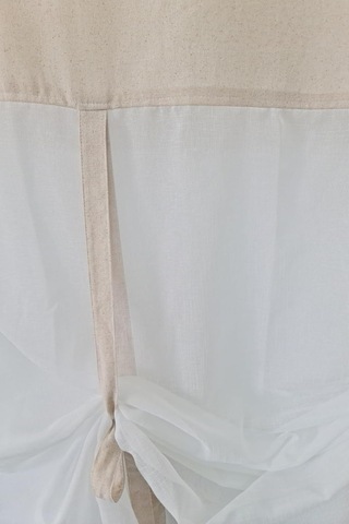 Cotton Maison Potlu Tül Perde Retro 120x200, 120 X 200, 4464, Krem Çok Renkli