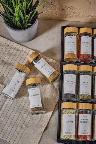 Perotti Baharatlık 12 Li Raul Bambu 16776 ŞEffaf