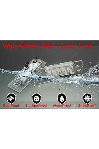 Skoda Superb 1 Limousine Sedan 2001-2008 Canbus Led Plaka Aydınlatma Ledi Lambası