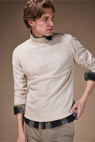 Defacto Slim Fit Dar Kesim Balıkçı Yaka Basic Düz Triko Kazak R1127az25wnbg300 Bej