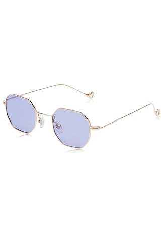 Daniel Klein Dk4183-4 Soft Lila Küçük Altıgen Polarize Camlı Kadın Güneş Gözlüğü Gold