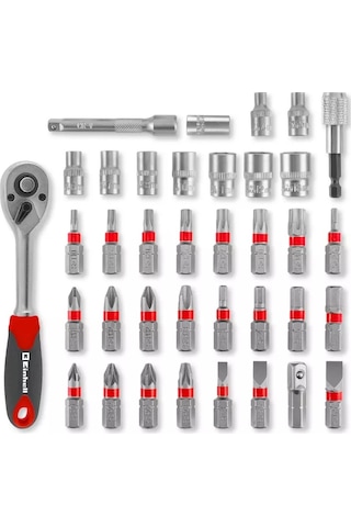Einhell 37 Parça Uç ve Cırcır Seti L-Box - 49109022