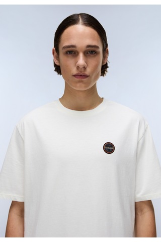 Napapijri S-badge Ss 1 Erkek T-shirt-31960 Beyaz