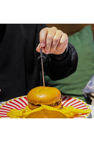 Kamp Ayısı Sword 6 Adet Paslanmaz Çelik Burger Şişi