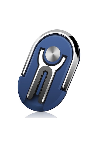 Xiyyadms Araç Havalandırma Açıklarına Uygulanabilir 360 Döner Çift Fonksiyonlu Telefon Tutucu - Zirkonyum Mavi