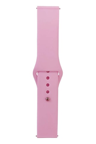 Ekılıf - Huawei Watch Gt3 42mm Uyumlu - Kordon Band Serisi 20mm Klasik Kordon Silikon Strap Kayış - Pembe