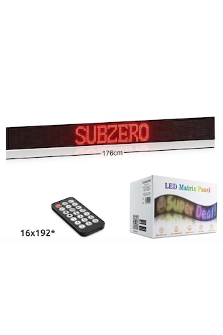 Subzero Ld70 176cm Sled Matrix Panel Dijital Kayar Rgb Ekran Kumandalı Mobil Uygulamalı Siyah