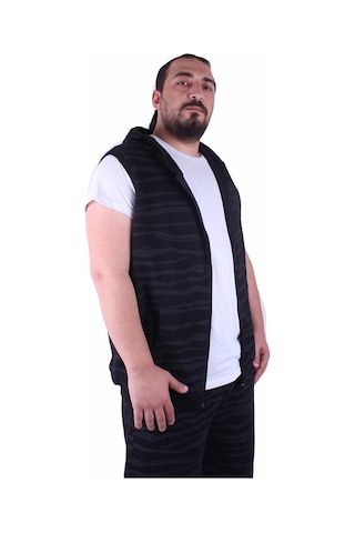 Starbattal Büyük Beden Unisex Yelek 23600 Sıyah 3Xl