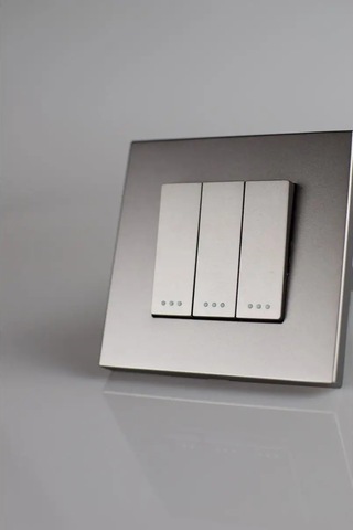 Vo'stabl Işıklı Olmayan Gri Plastik Üçlü Düğmeli Anahtar 154091725