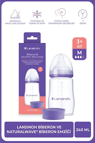Lansinoh Natural Wave Biberon  240 ML