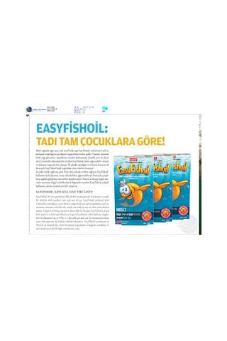 Easyfish Oil Omega 3 30Tablet Limon Ve Portakallı 3 Adet