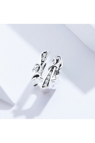 Fastbuy S925 Ayar Gümüş Rölyef Numara Boncuk Seti, 0-9 Numaralı, 4 Renk, Dıy Kolye & Bilezik Çok Renkli