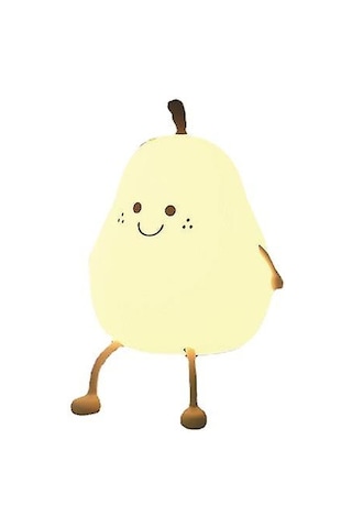 Çocuk Odası İçin Gece Lambası, Sevimli Gece Lambası Silikon Kendin Yap Armut Lambası Erkek Çocuklar Kızlar İçin, 7 Led Renk Değiştiren Musluk Kontrolü Taşınabilir Bebek Odası Gece Lambası Diğer