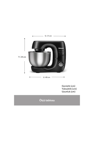 Homend Profashion 3082H 5.2 L Stand Mikser