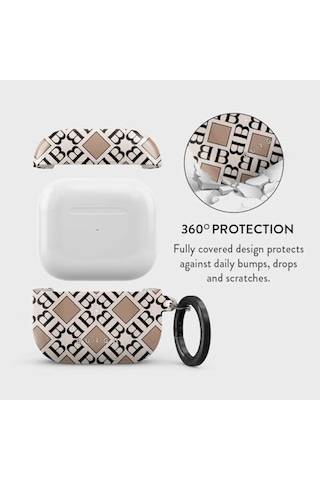 Ayrex Apple Airpods 3 İle Uyumlu Kılıf, Monogram