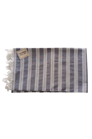 Grvtanıum Kot Mavi %80 Pamuk 175x96cm Peştemal Banyo Havlusu M1 Koyu Gri-Mavi
