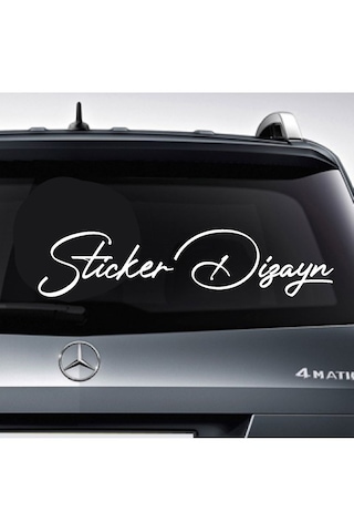 Kişiye Özel Yazı Sticker, Ad Soyad Sticker, İsim Soyisim Sticker, Araba Oto Motosiklet Sticker 02513 20 Cm