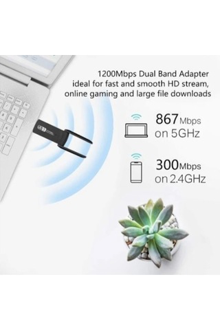 Realtek 8812BU 802.11AC 1200  Mbps Dual Band USB 3.0 WI-FI Alıcı
