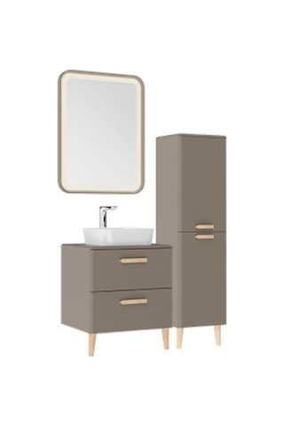 Creavit Patara Lavabo Dolabı 60 Cm Mat Cappuccino Capuccino