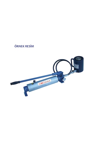 Cermax Hidrolik Tek Tesirli Deliksiz Silindir + Pompa 20 Ton 150 Mm