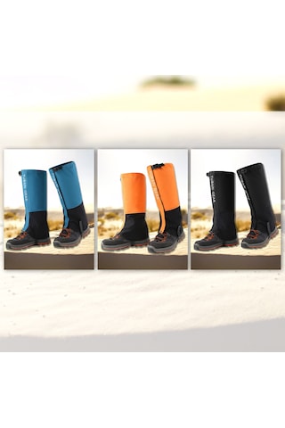 Geeksen Nylon Outdoor Bacak Koruyucu Çorap - Su Geçirmez, Dayanıklı, Hava Geçirgen - Kayak, Dağcılık, Desert Yürüyüşü İçin - Siyah Xl Siyah