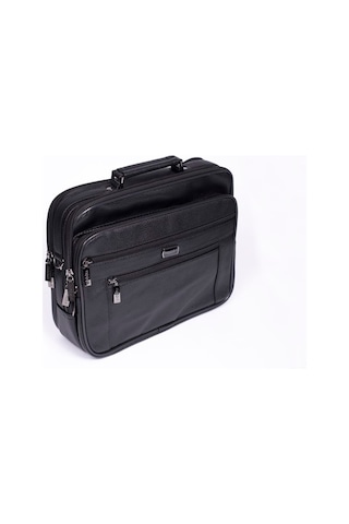 Çanta Sepetim Erkek Kasalı El Ve Omuz Askılı Çanta Siyah (493580889)