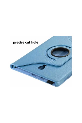 Teknocep Galaxy Tab A T590 Uyumlu Dönebilen Standlı Kılıf-pembe Koyu Tablet Kılıfı