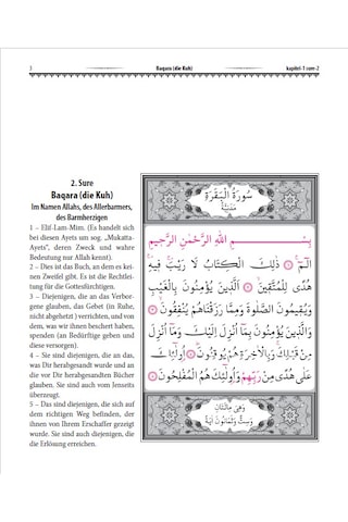 Almanca Mealli Kuranı Kerim - Der Heilige Koran - Arabisch Deutsch Orta Boy 1 Adet