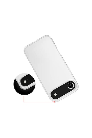 Apple Uyumlu iPhone 17 Aır Şeffaf Kılıf Silikon Ve Esnek Seffaf