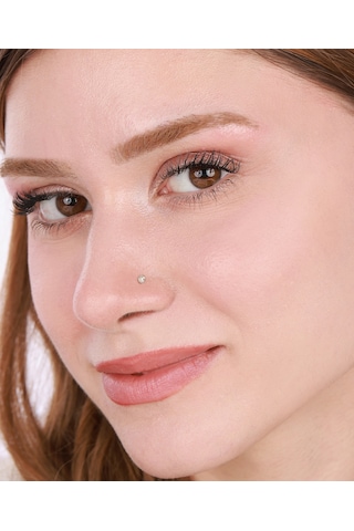 Zarif Beyaz Taşlı Gümüş Oval Hızma