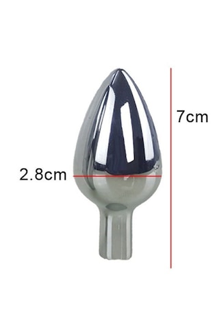 Fastieshop Değiştirilebilir Başlıklı Çelik Anal Plug Set - Küçük Boy