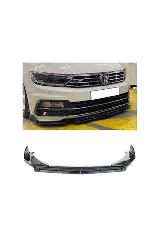 Vw Passat B7 2010-2014 Brabus Ön Lip 3 Parça Ön Ek Piona Black