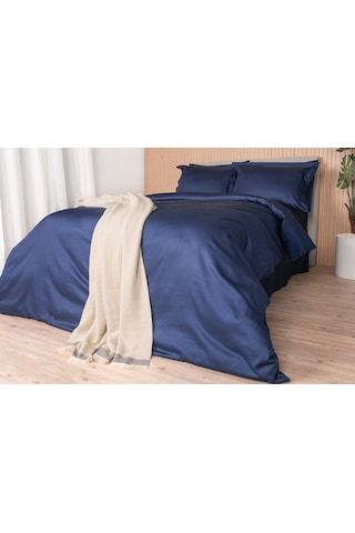 Milano Classic Royal Blue 240 Tc Armürlü Pamuk Saten Nevresim Takımı Renkli