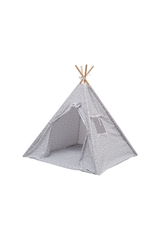 Exorbaby Ahşap Ve Pamuklu, Toplanmaz, Oyun Çadırı, Oyun Evi Gri