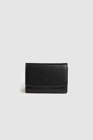 La'Graccio Paris Lagraccio Paris Unisex Nade Hakiki Deri Akardiyon Rfid Korumalı Kartlık Siyah