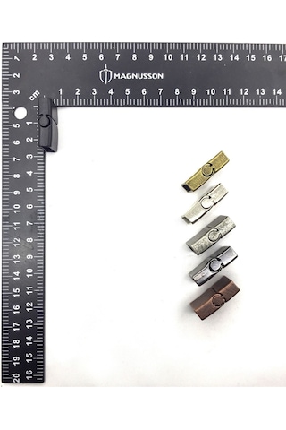 5x15 Mm Deri Bileklik Kiliti Mıknatıslı Kilit 10 Adet 5 X 15 Mm / Siyah