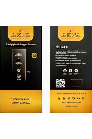 Akfa Apple Uyumlu iPhone  14 Plus Telefon Batarya- 4325 Mah + Tamir Seti Model:14plusbt11