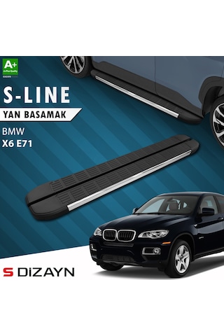 S-dizayn Bmw X6 E71 S-line Krom Yan Basamak 193 Cm 2008-2014 A+ Kalite