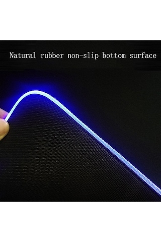 Ebitda 350x900x3mm F-01 Kauçuk Rgb Işıklı Mouse Pad Gözlüklü Kedi Kumaş Alt Yüzey Gözlüklü Kedi