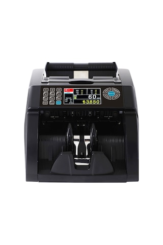 SC8520 Karışık Para Sayma Makinesi, TL ve Euro Karışık, Usd Adet Sayım  + Müşteri Ekranı