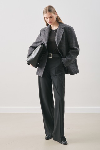 Manuka Norrıs Yün Blazer Ceket Grey Check Aw25ckt00013-9872 Grey Check