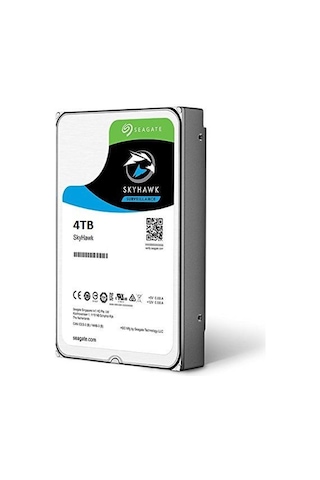 Seagate 4tb St4000vx007 Skyhawk 3,5" 64mb 5900rpm St4000vx007 Harddisk Resmi Distribitör Ürünü
