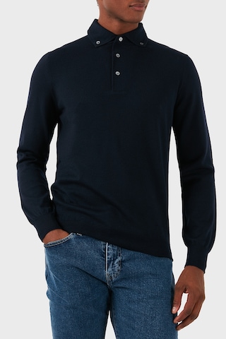Gran Sasso Erkek Polo Yaka Sweat 57163 14293 598 Lacivert